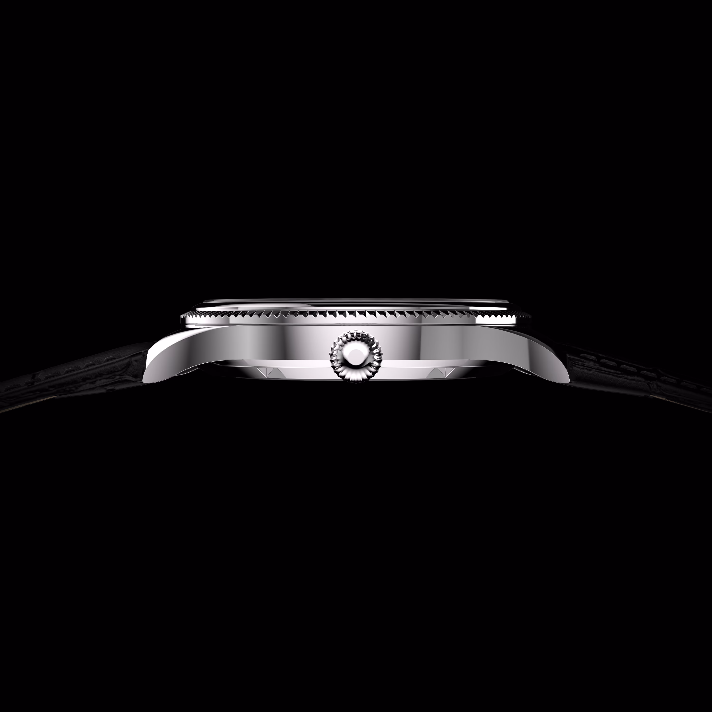 Locus, Silver case, side profile